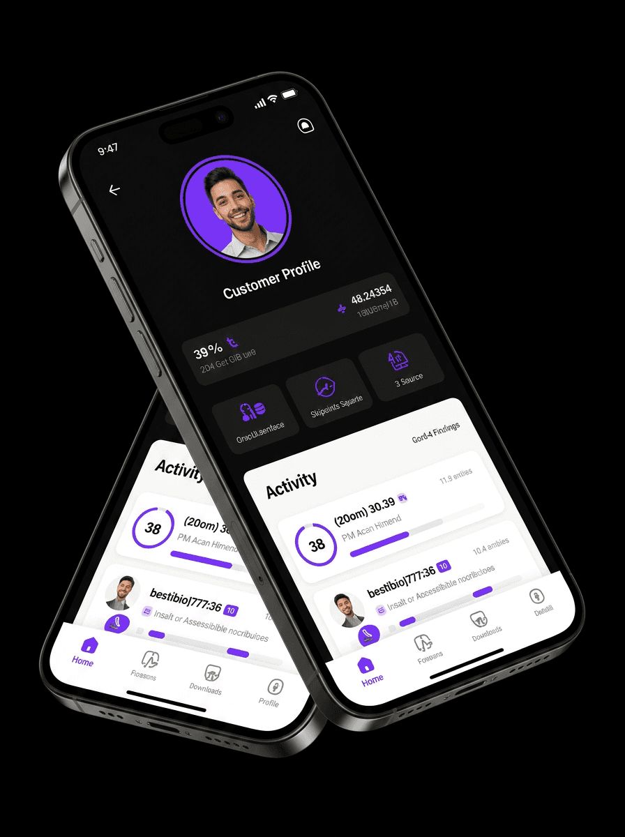 Customer-facing mobile app preview