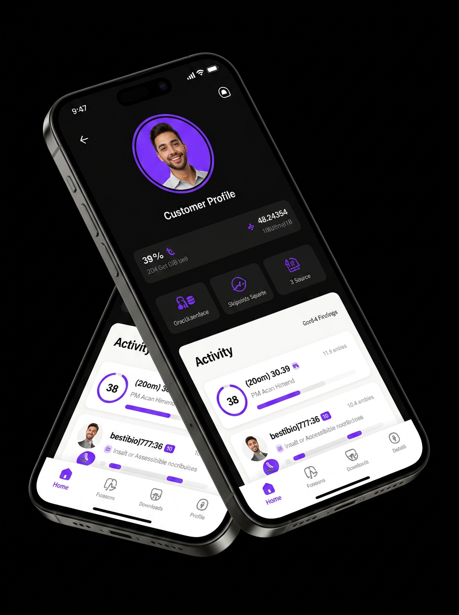 Customer-facing mobile app preview
